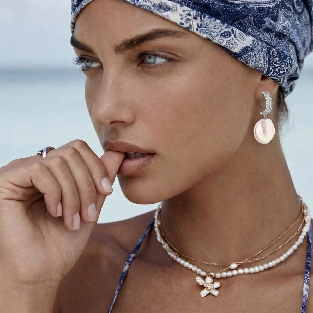 Baroque Pearl Drop Earrings | Wrenford & Co.